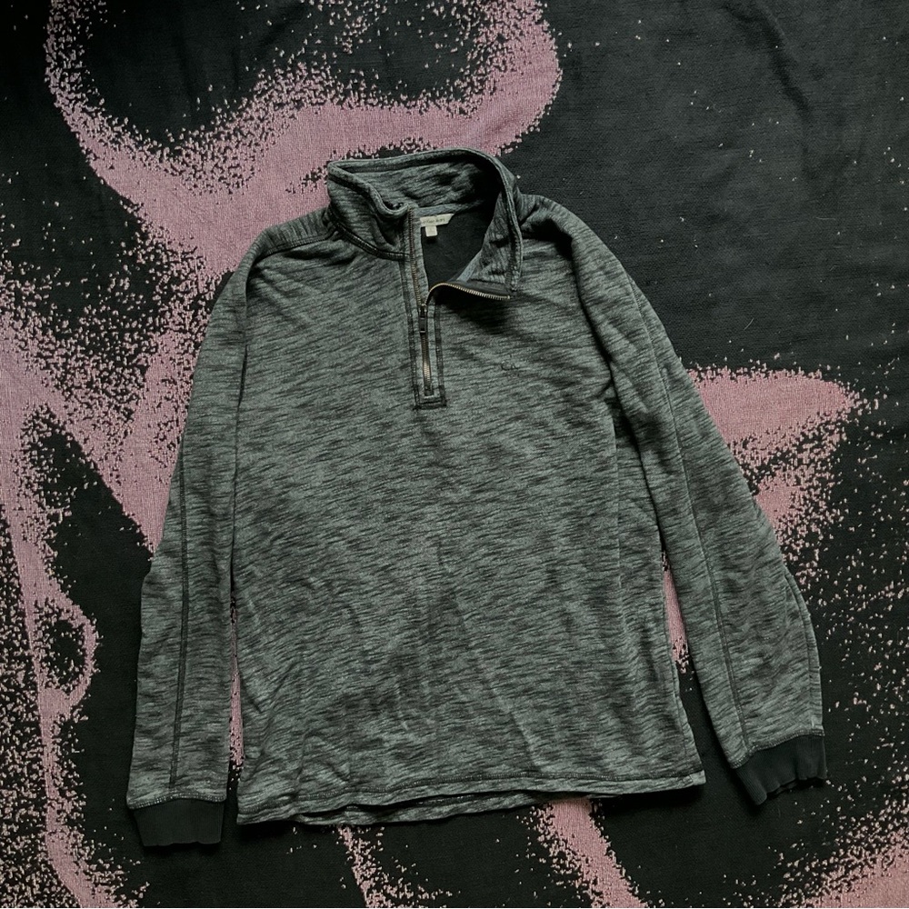 Calvin Klein Gray Quarter-Zip Pullover